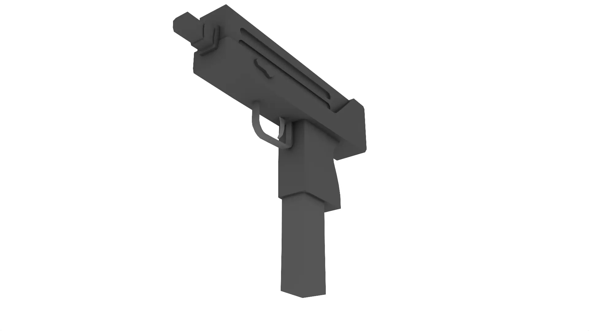 Mac-10 3D-Model gun Free low-poly 3D model