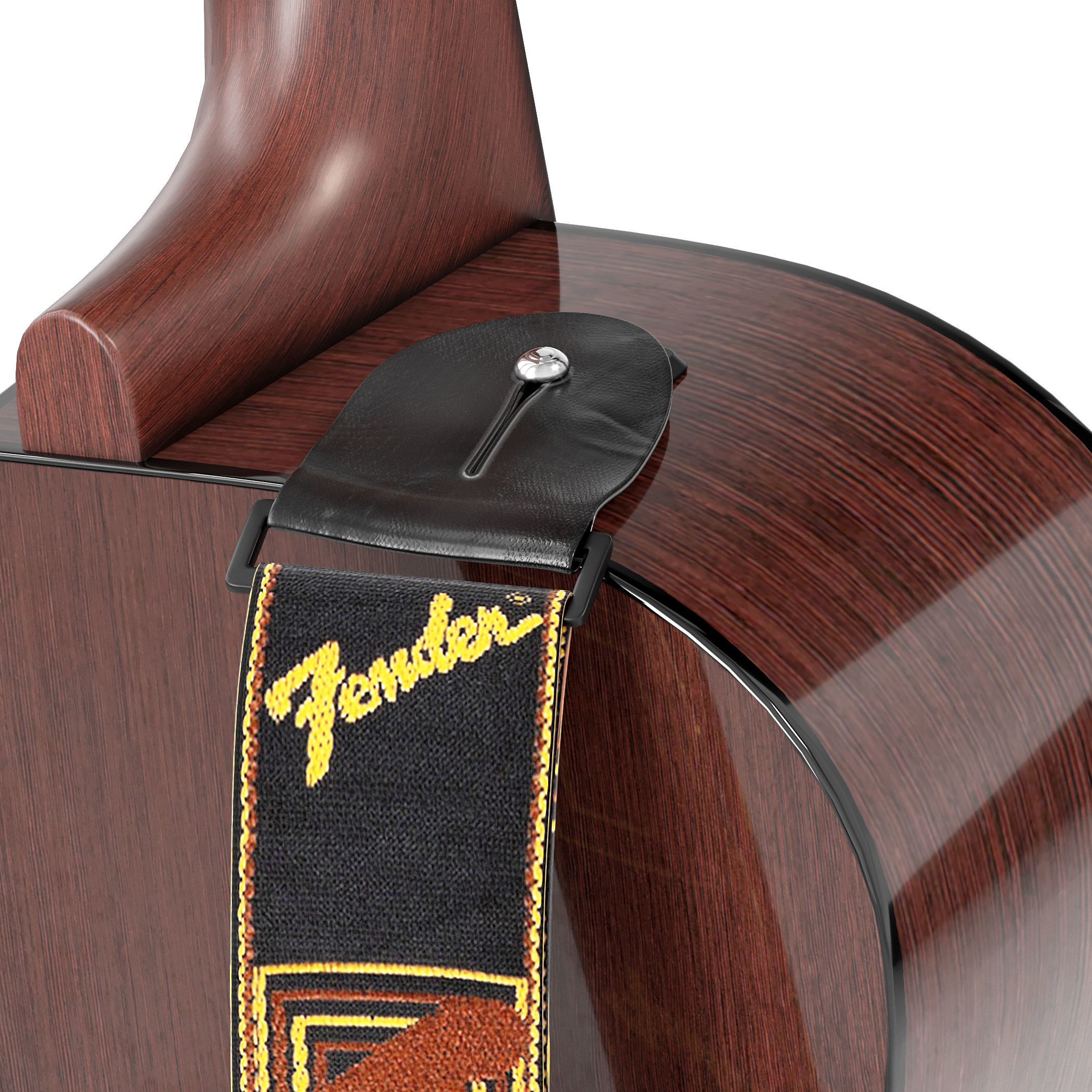 Guitar set for stage 3D model_8