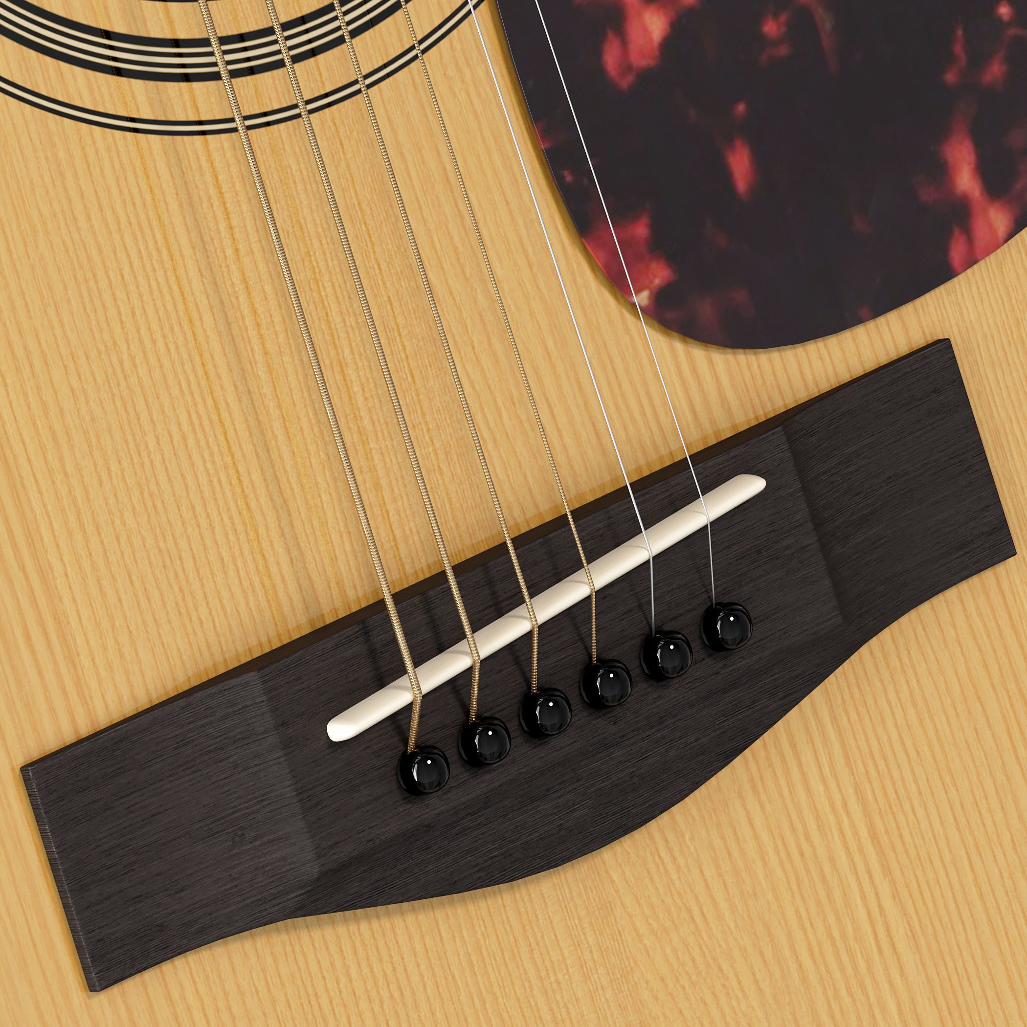 Guitar set for stage 3D model_7