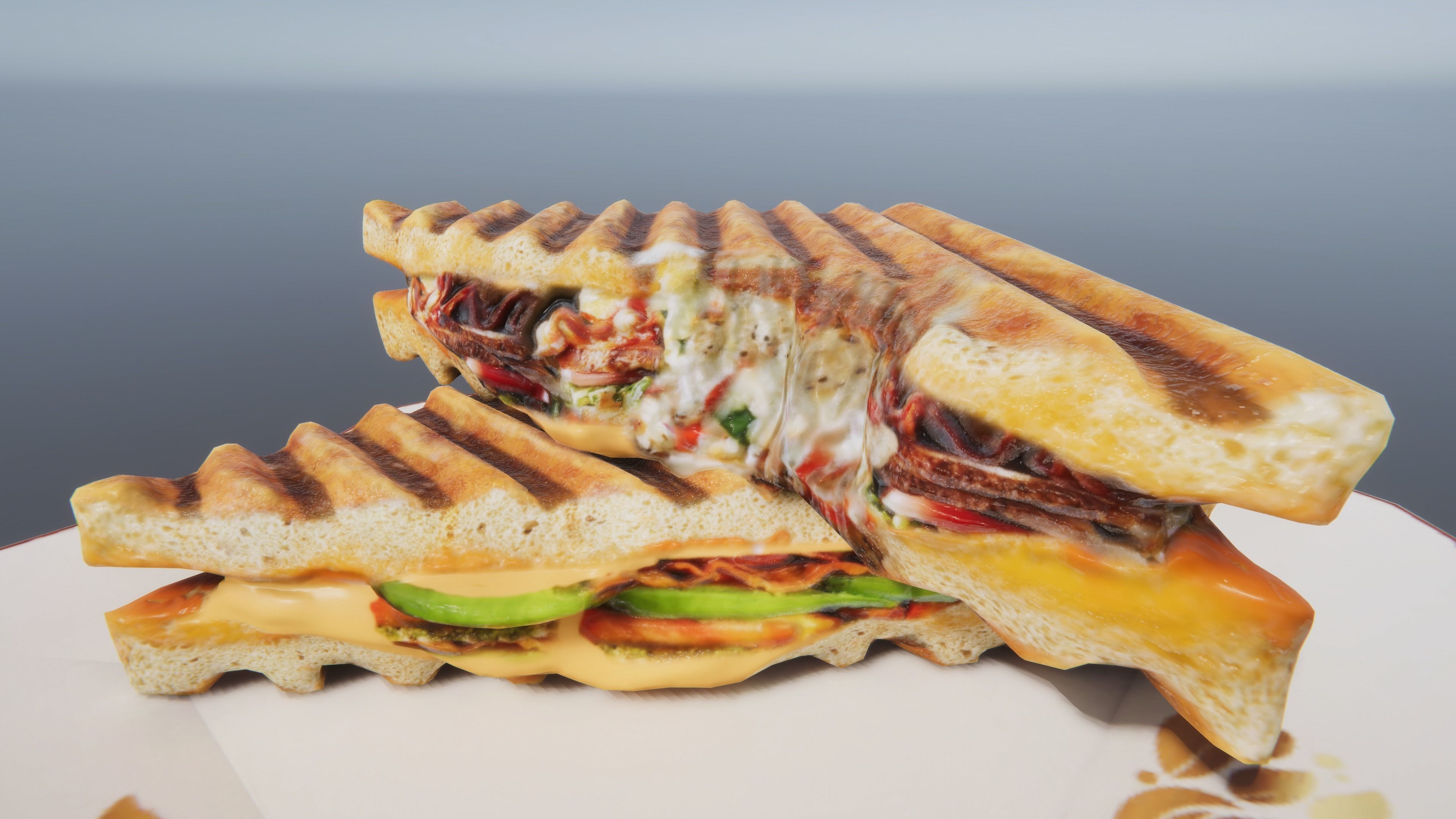 Sandwich Combo Pack Low-poly 3D model_2