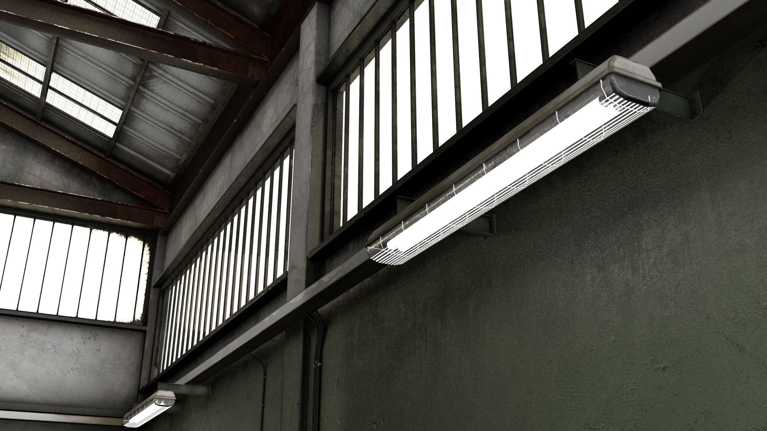 Dirty Garage Low-poly 3D model_7