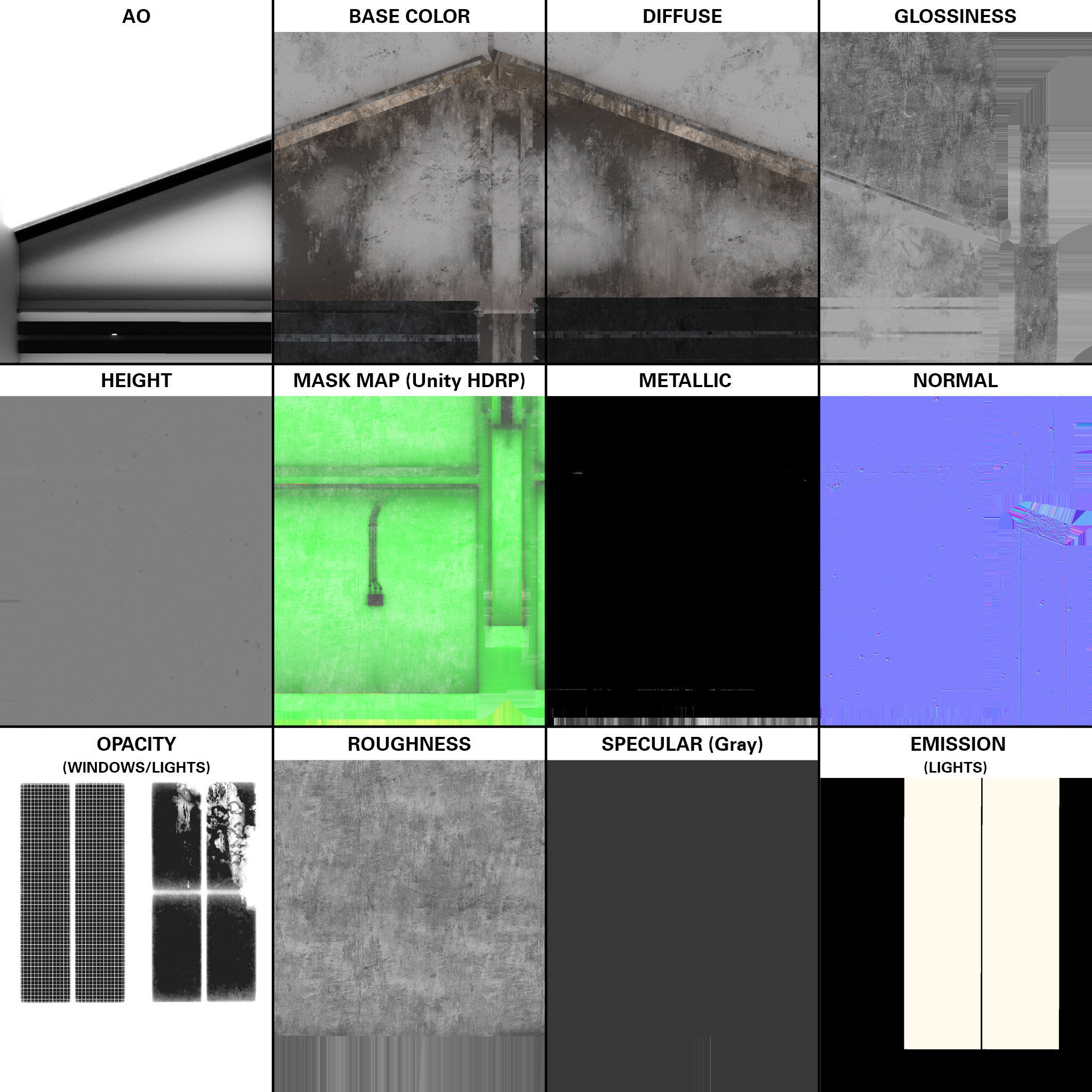 Dirty Garage Low-poly 3D model_26