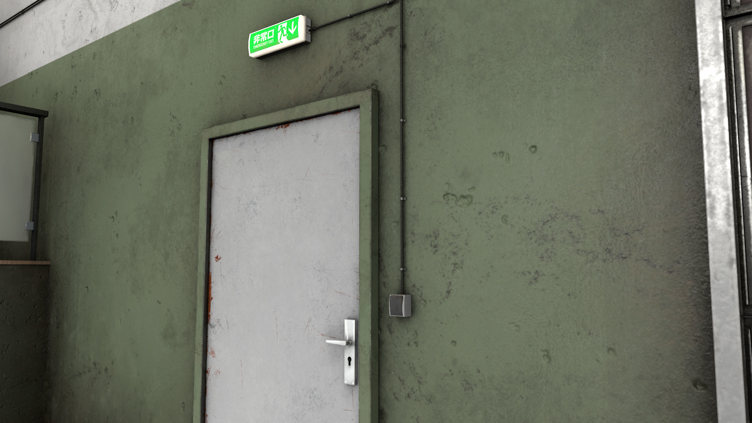 Dirty Garage Low-poly 3D model_8