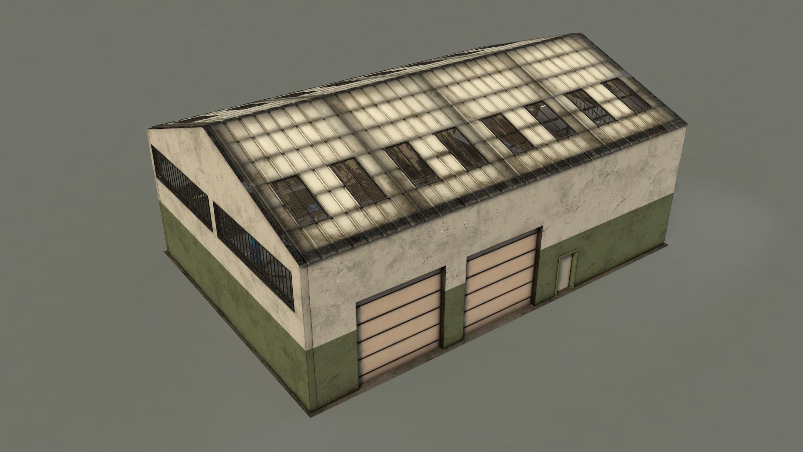 Dirty Garage Low-poly 3D model_11
