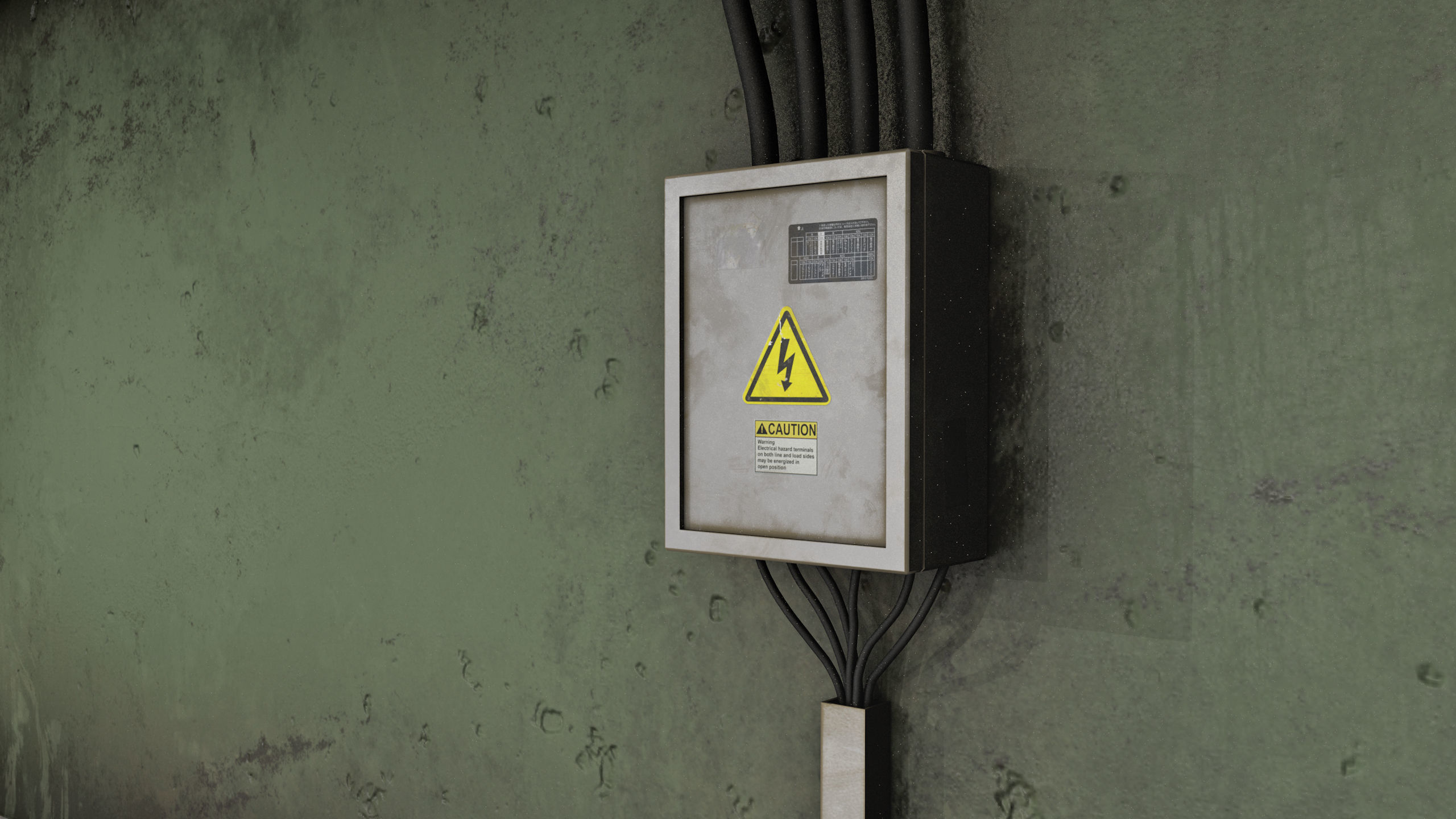 Dirty Garage Low-poly 3D model_10