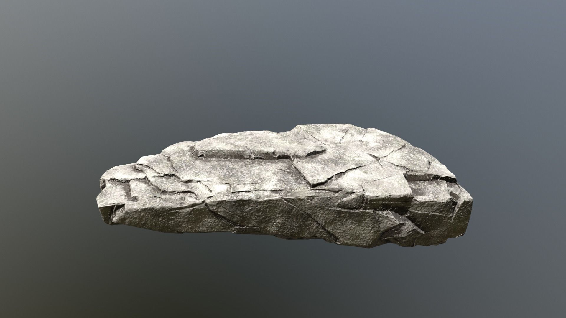 Rock Set stone sculpture Low-poly 3D model_18