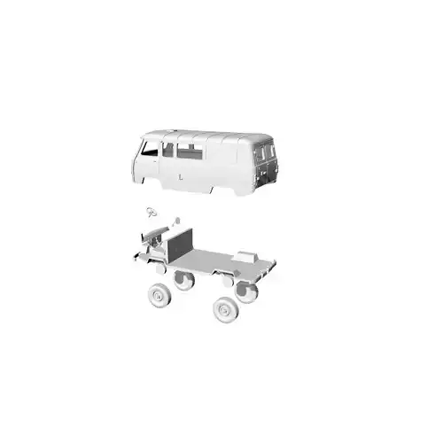 UAZ3741 toy van 3D print model
