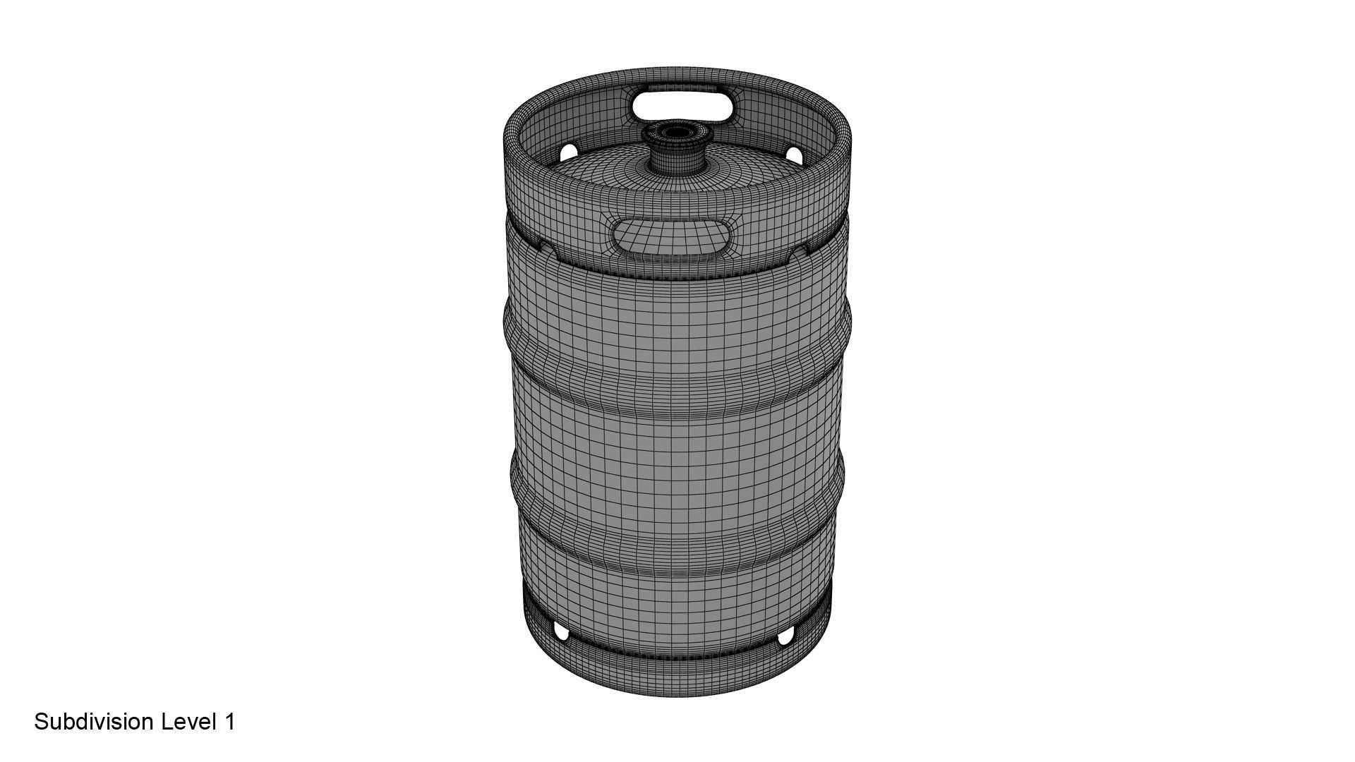 Beer keg set 3D model_24