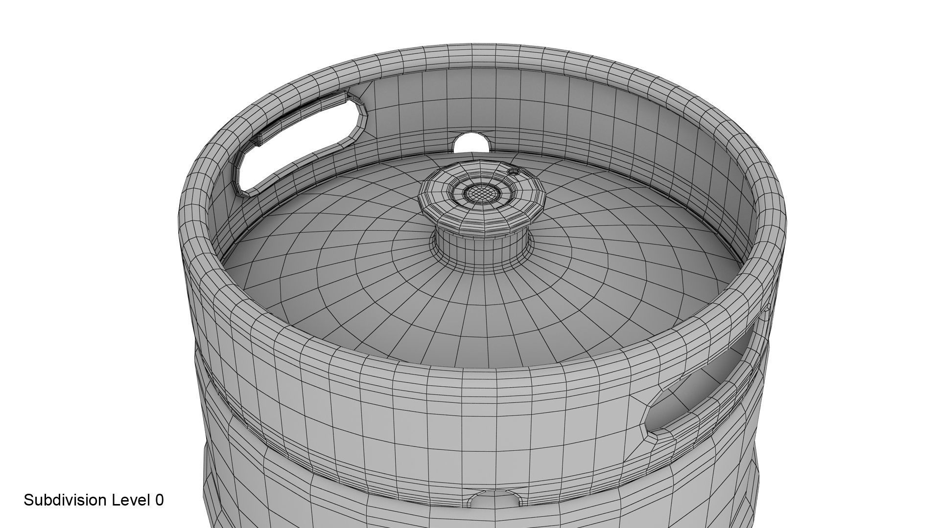 Beer keg set 3D model_22