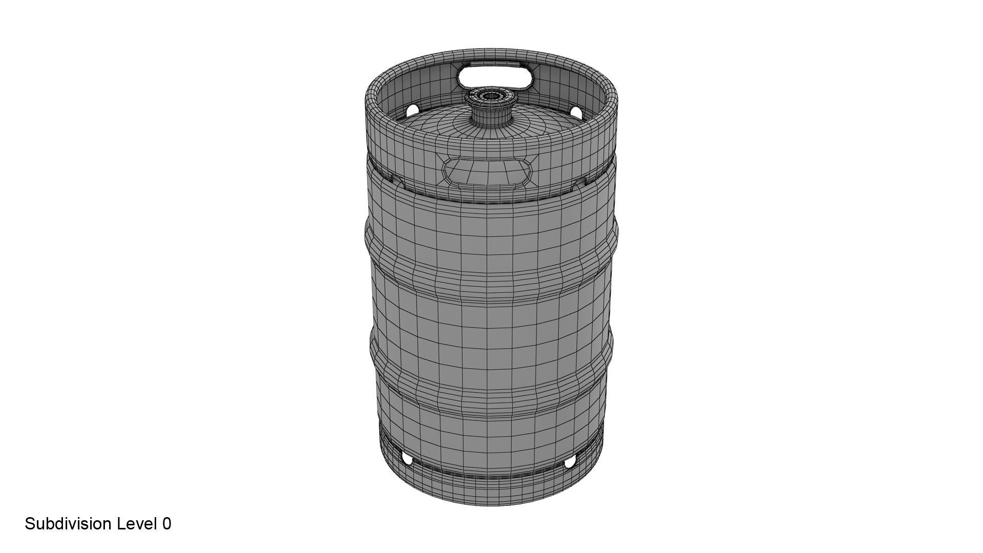 Beer keg set 3D model_19