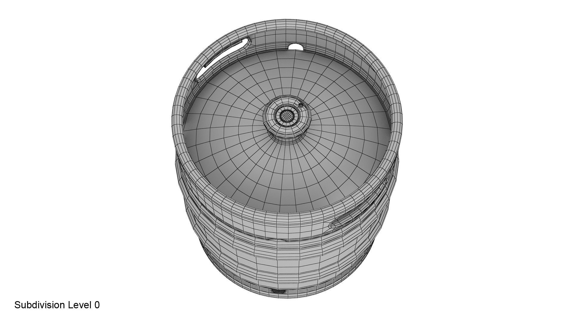 Beer keg set 3D model_30