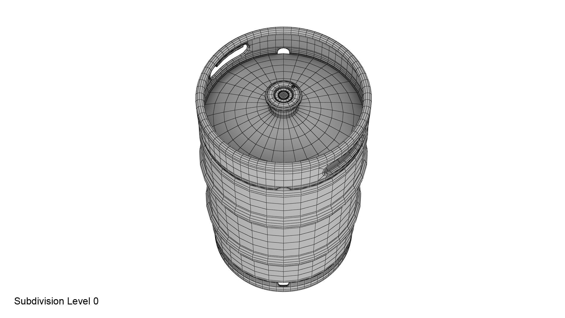 Beer keg set 3D model_20