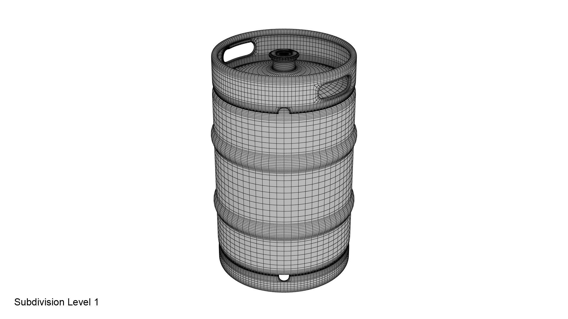 Beer keg set 3D model_23