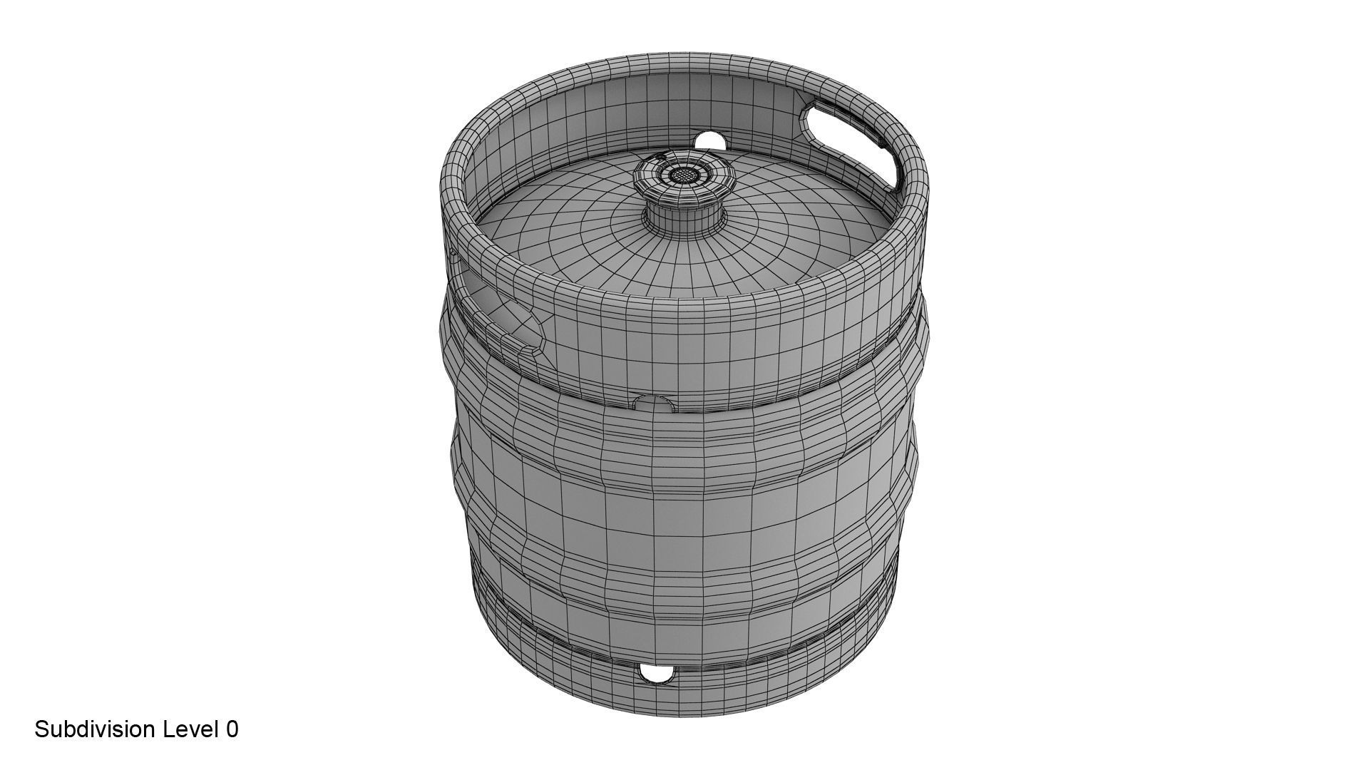 Beer keg set 3D model_29