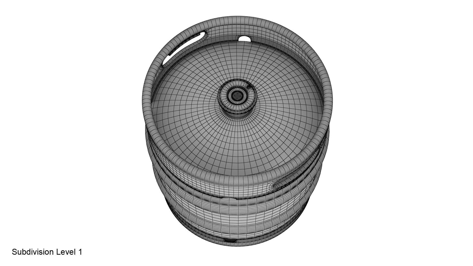 Beer keg set 3D model_35