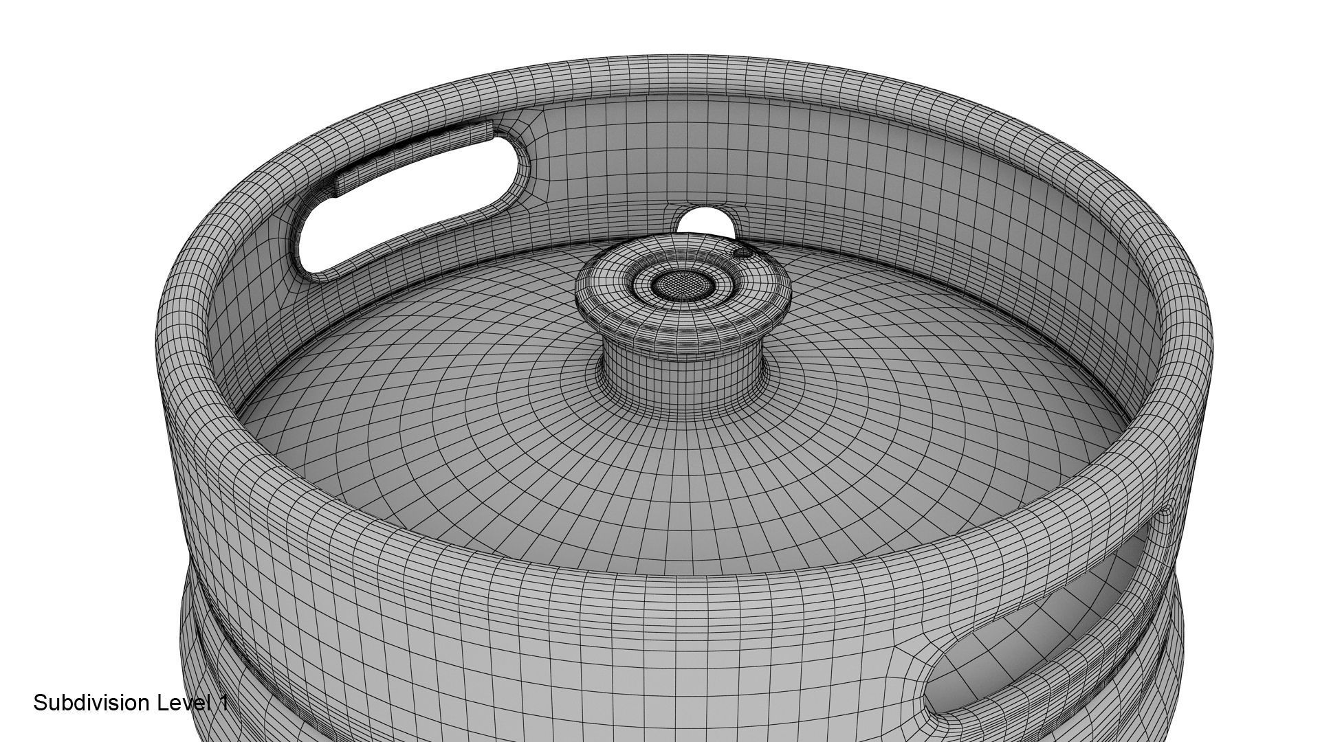 Beer keg set 3D model_37