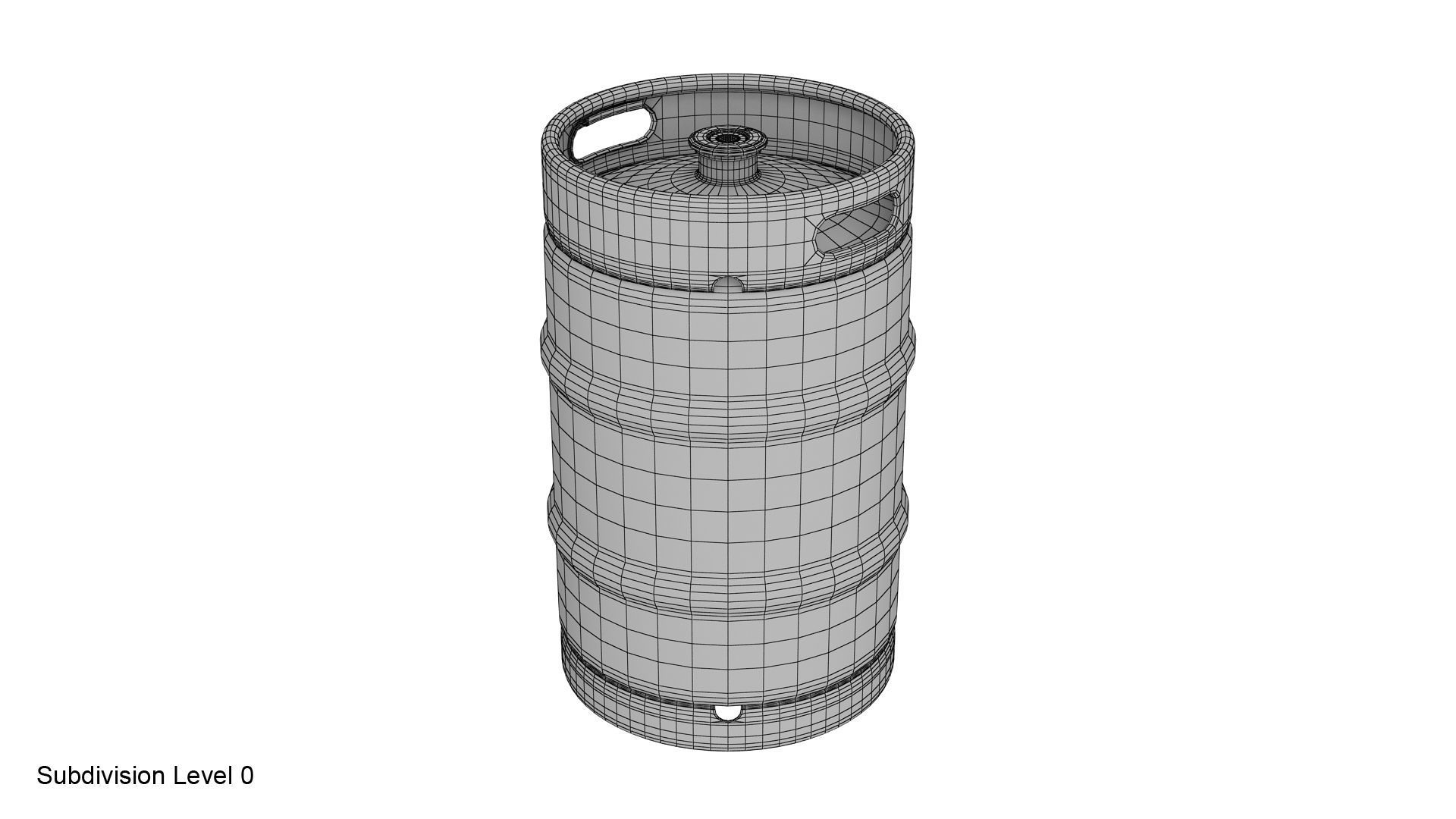 Beer keg set 3D model_18