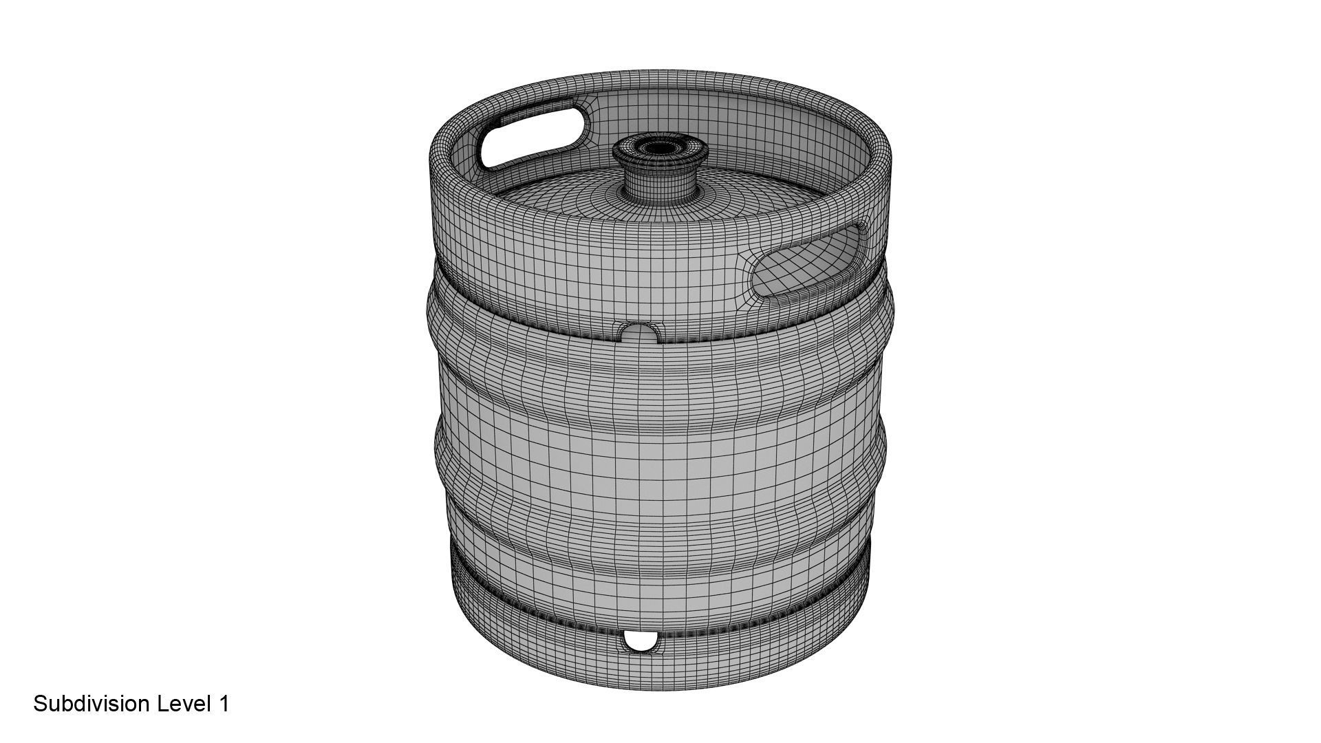 Beer keg set 3D model_33