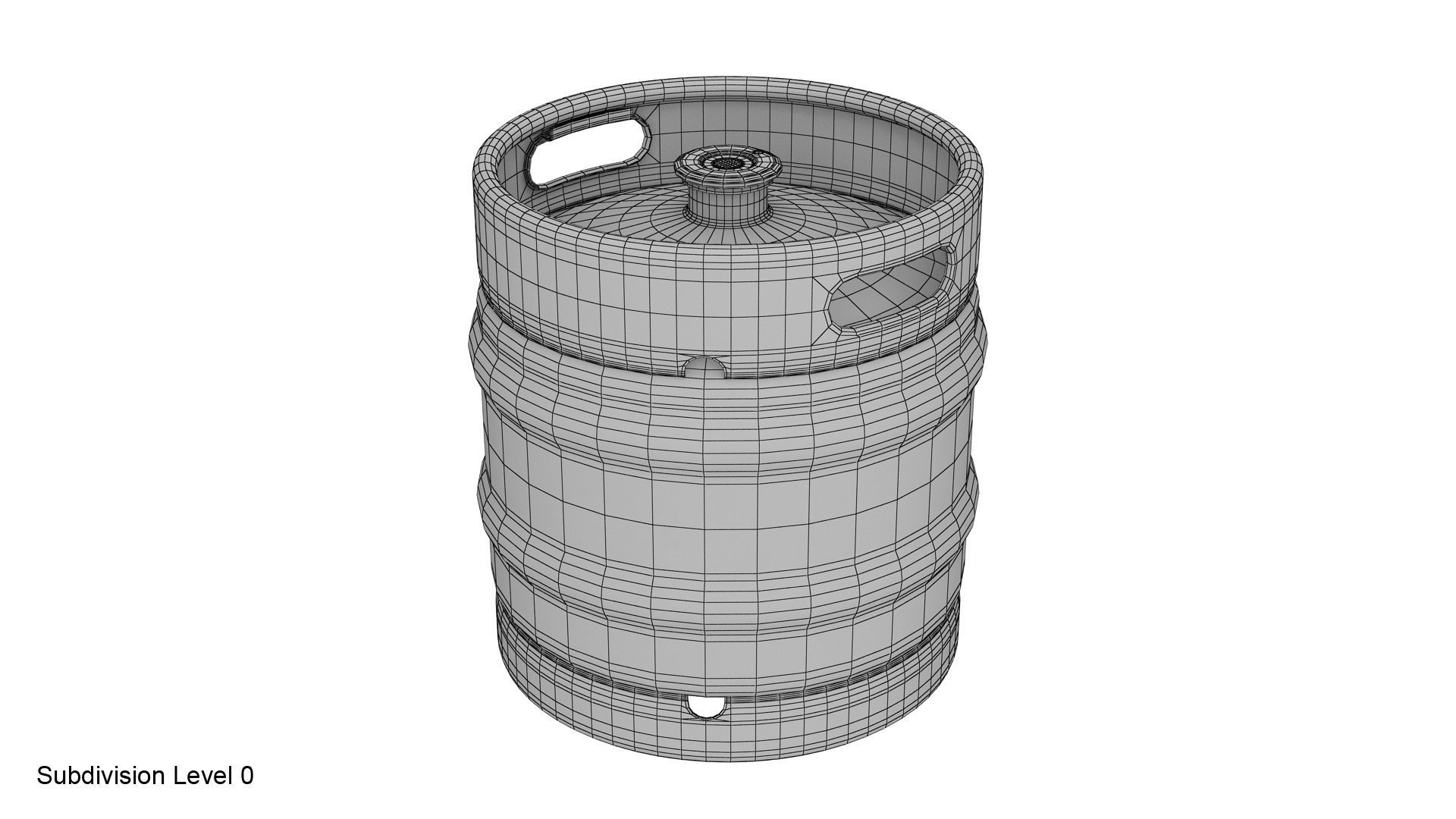 Beer keg set 3D model_28