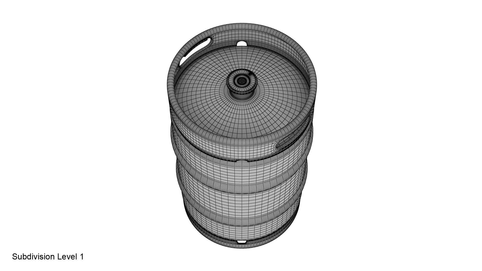 Beer keg set 3D model_25
