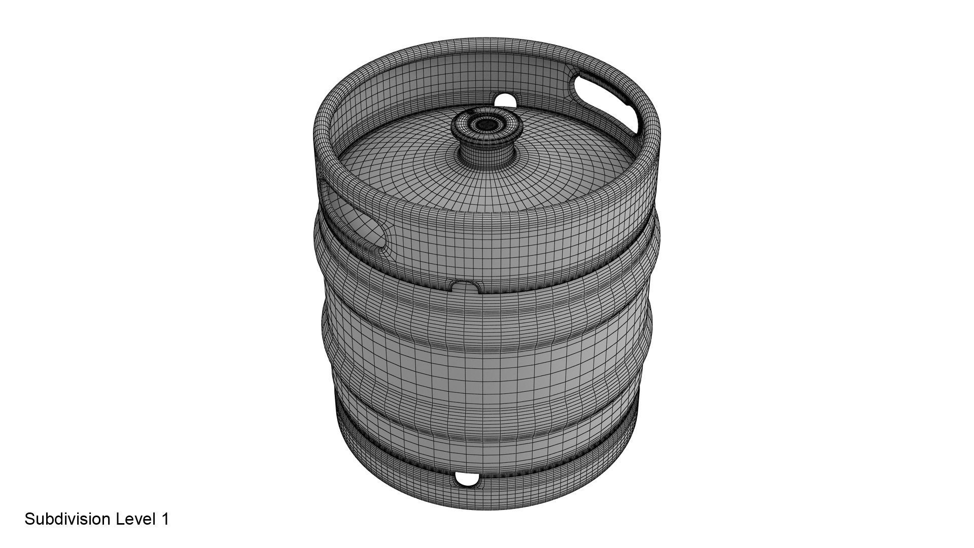 Beer keg set 3D model_34