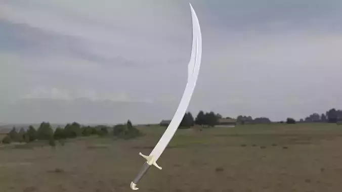 Scimitar Sword Game Ready