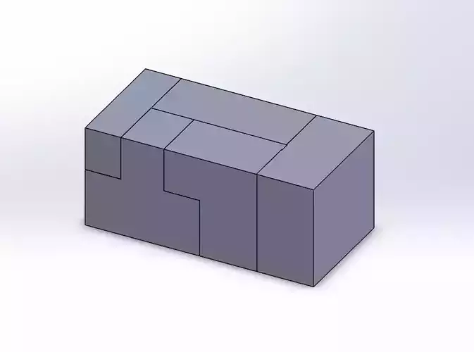3D puzzle square