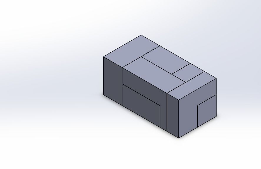 3D puzzle square 3D print model_3