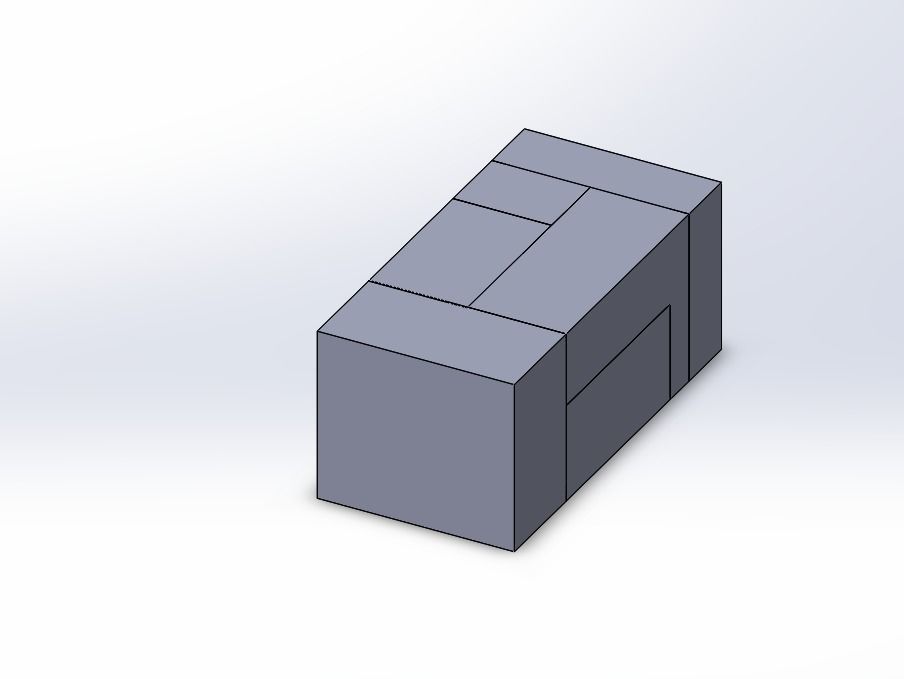 3D puzzle square 3D print model_4