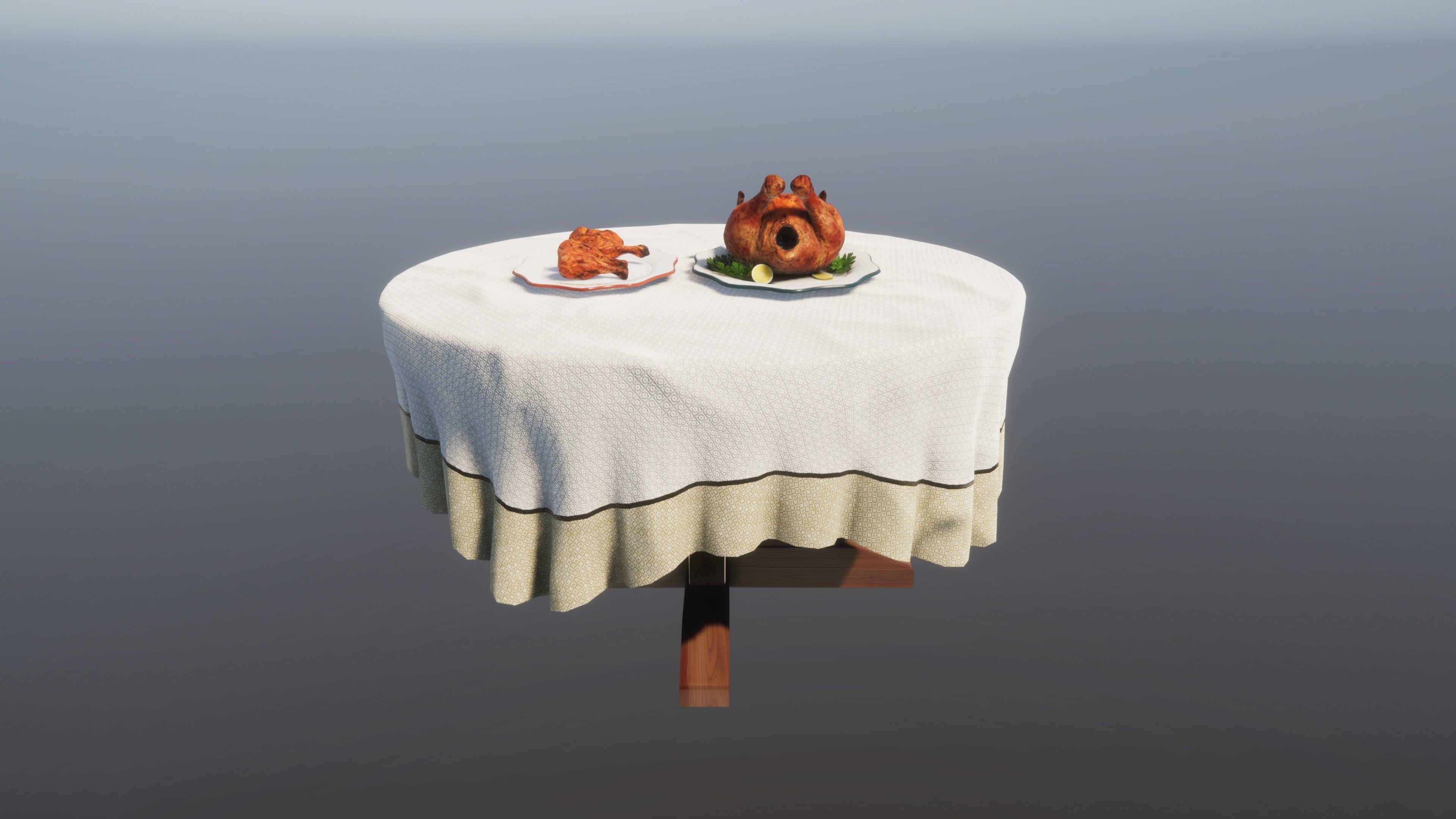 Chicken Pack Low-poly 3D model_5