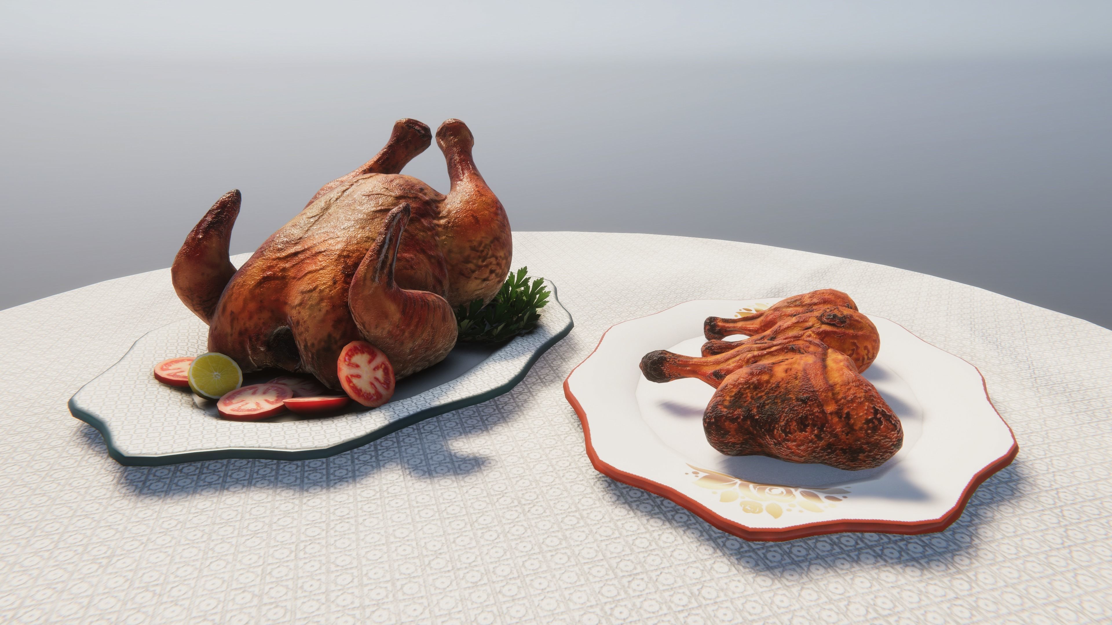 Chicken Pack Low-poly 3D model_2