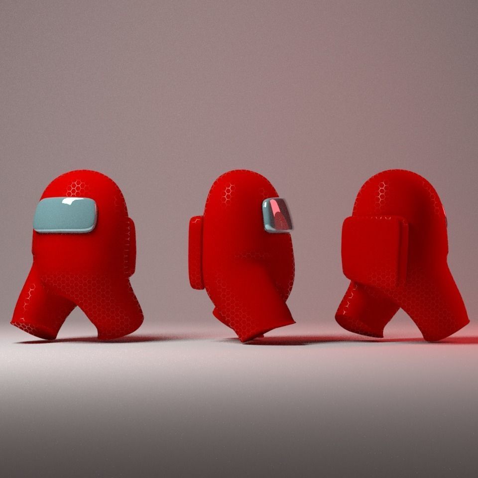 Among us  3d model Low-poly 3D model_1