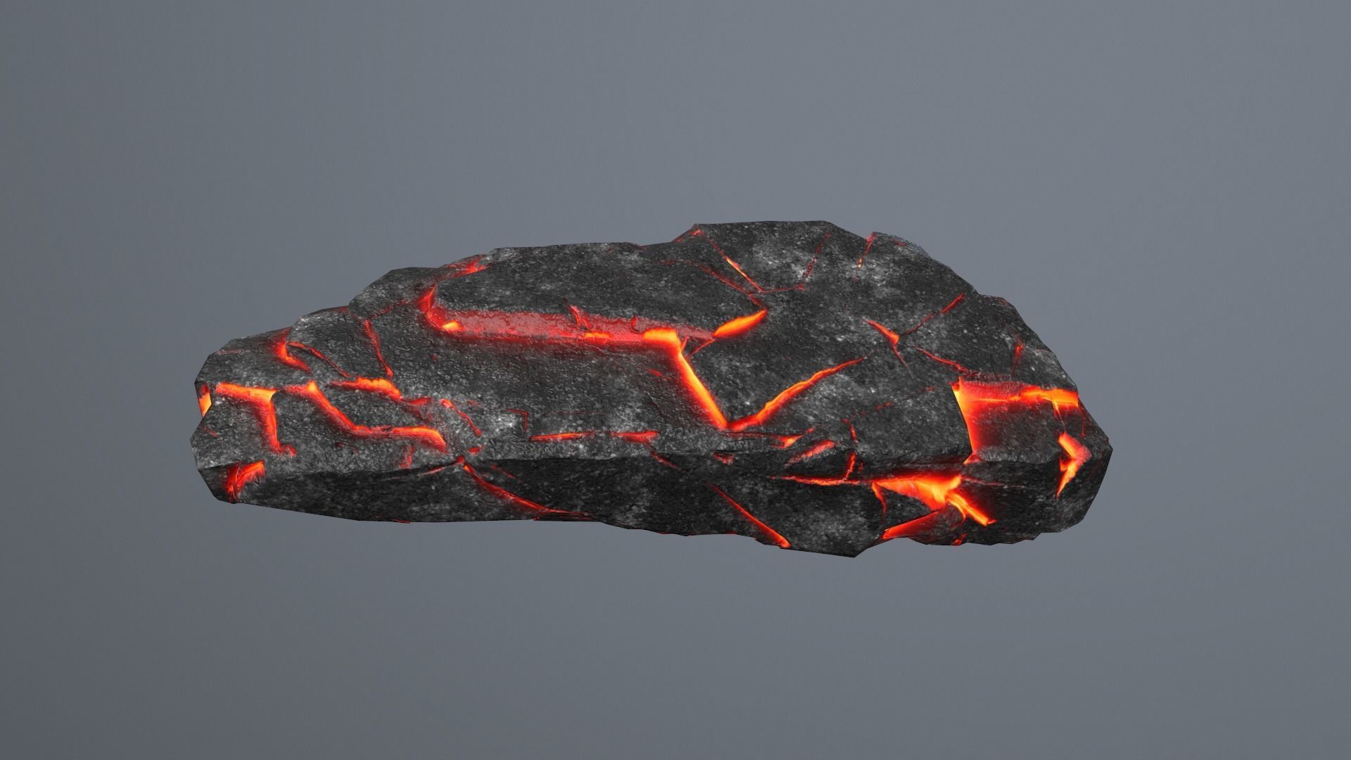 Rock Set piece of lava Low-poly 3D model_22