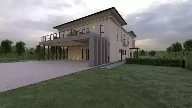 Exterior House 3D Model