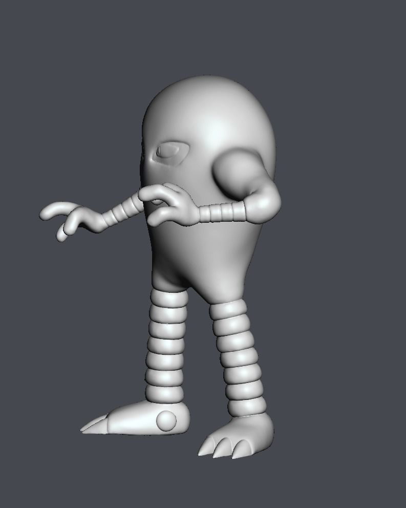 HITMONLEE POKEMON FANART MODEL 3D print model_4