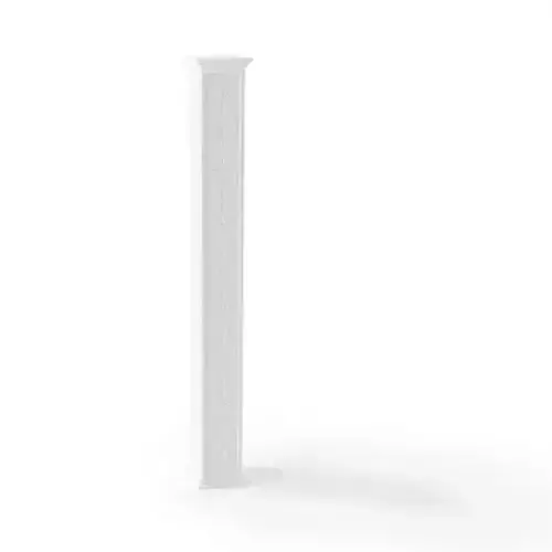 White Tall Decorative Pillar 3D model