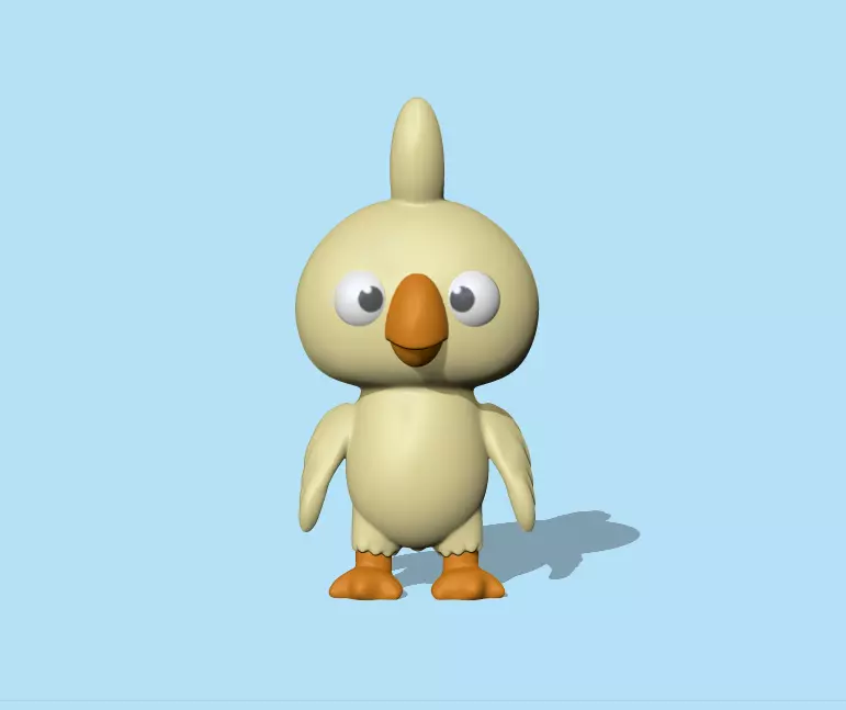 Funny Bird 3D print model_0