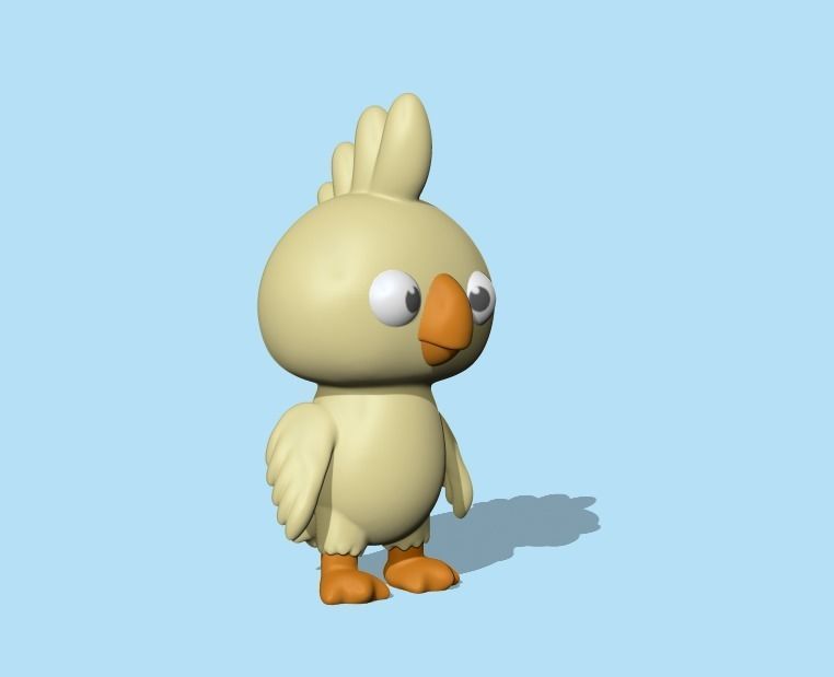 Funny Bird 3D print model_1