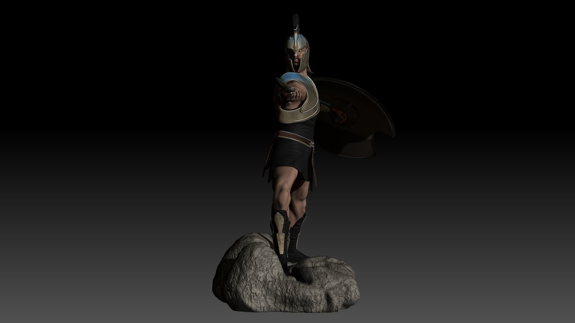 Achilles Warrior Printable Model  3D print model_10
