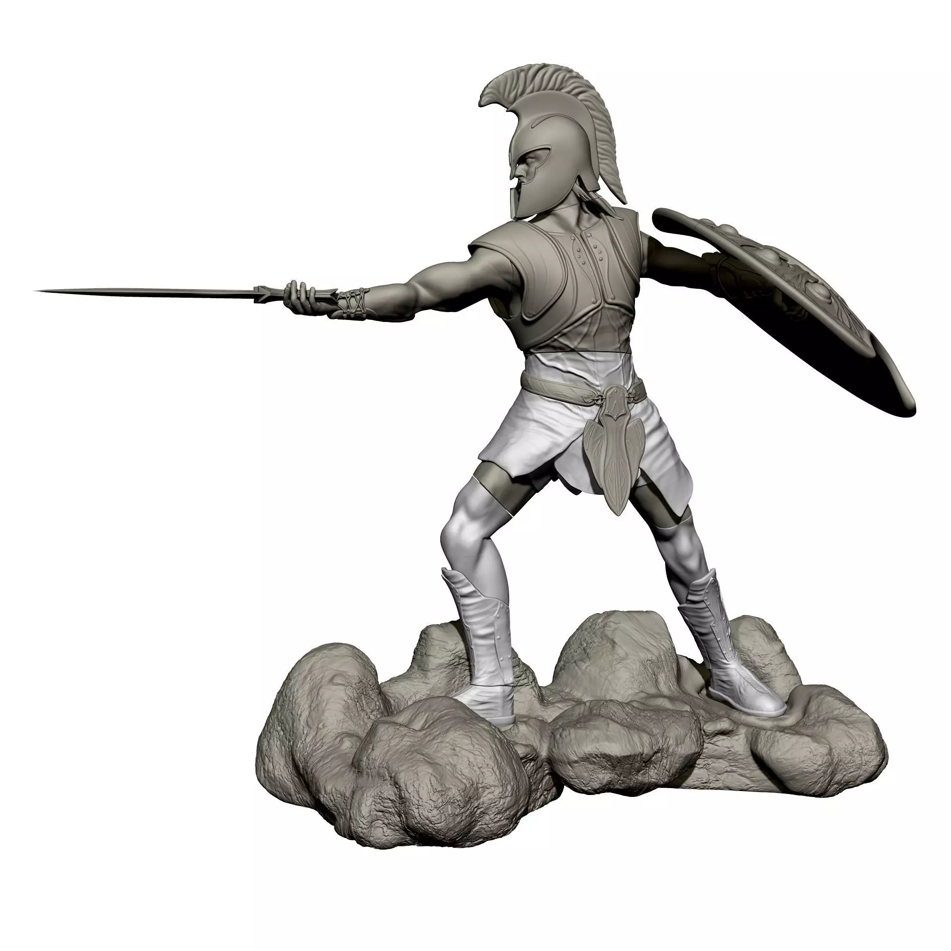 Achilles Warrior Printable Model  3D print model_0