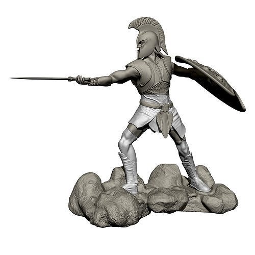 Achilles Warrior Printable Model  3D print model