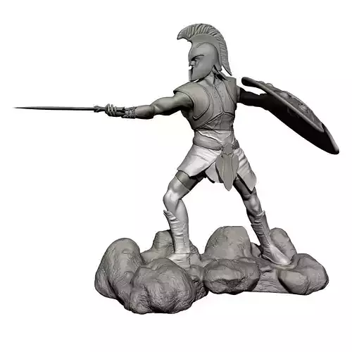 Achilles Warrior Printable Model  3D print model