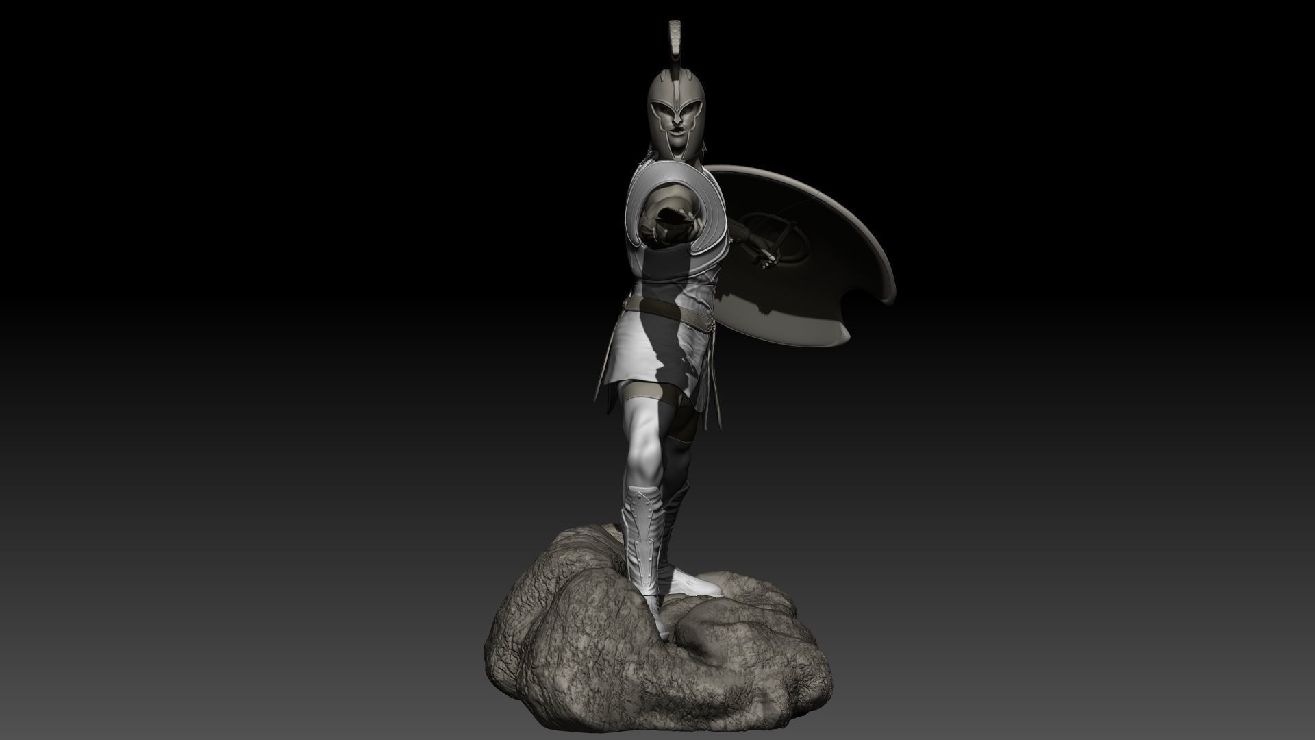 Achilles Warrior Printable Model  3D print model_6