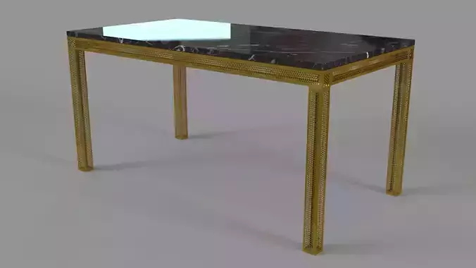 Perforated Marble Desk