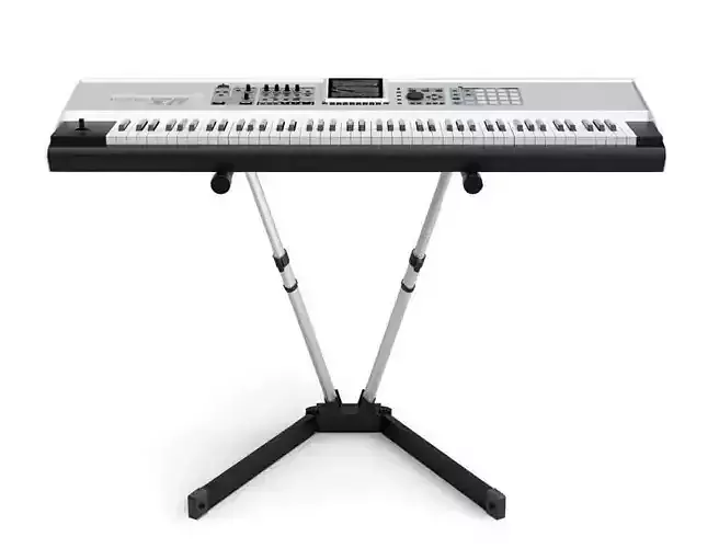 Musical Keyboard On A Stand