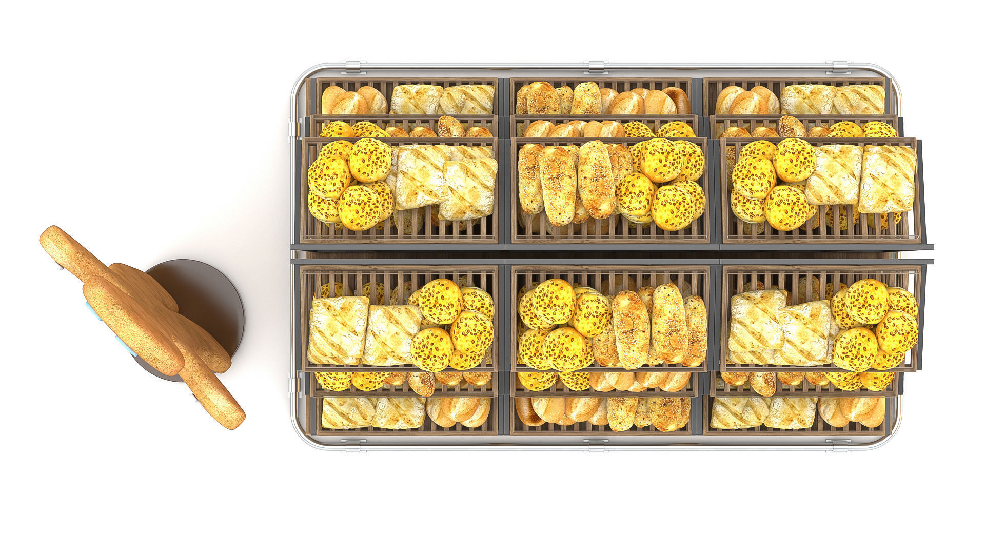 Bread Rack 3D model_2
