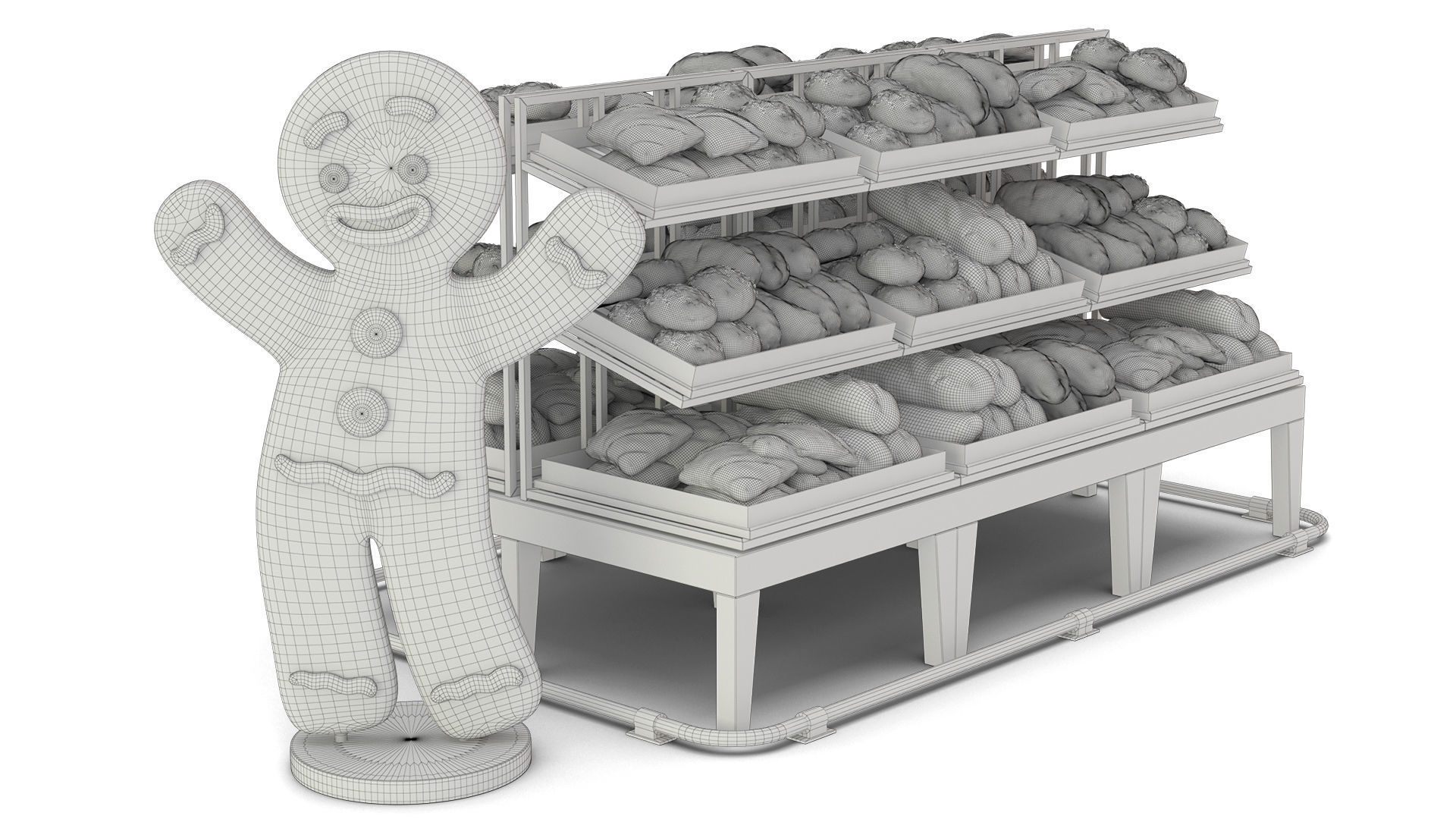 Bread Rack 3D model_5