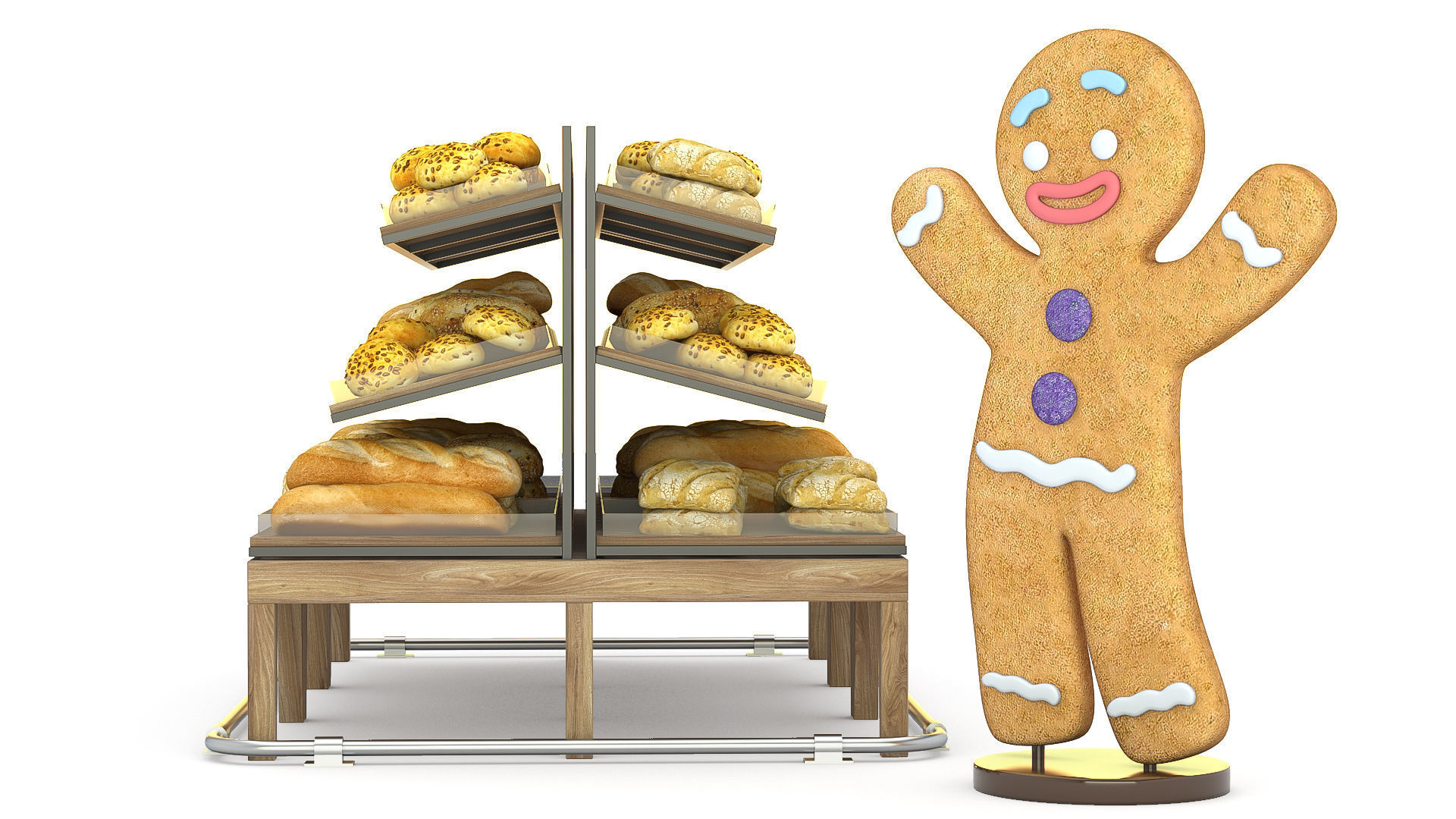 Bread Rack 3D model_3