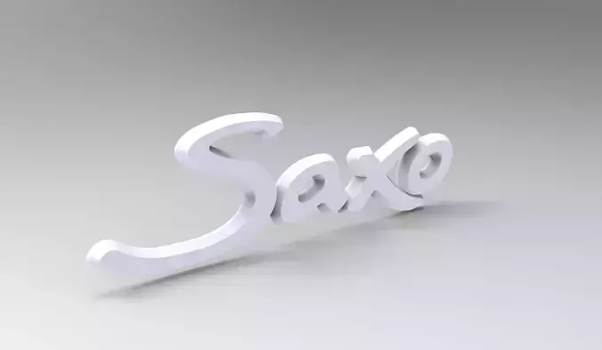 Saxo and citron MONOGRAMME 3D print model