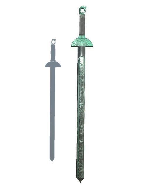 Green Destiny Free low-poly 3D model_1